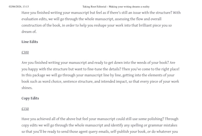 edit your novels and mentor your writing